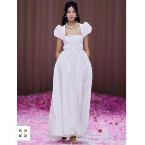 Maison Amory THE DAUPHINE MAXI dress in white new with tags size large